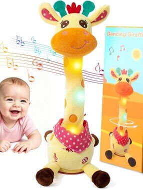 Emoin Dancing Talking Giraffe Baby Toy Adjustable Volume Baby Giraffe Toys Sing